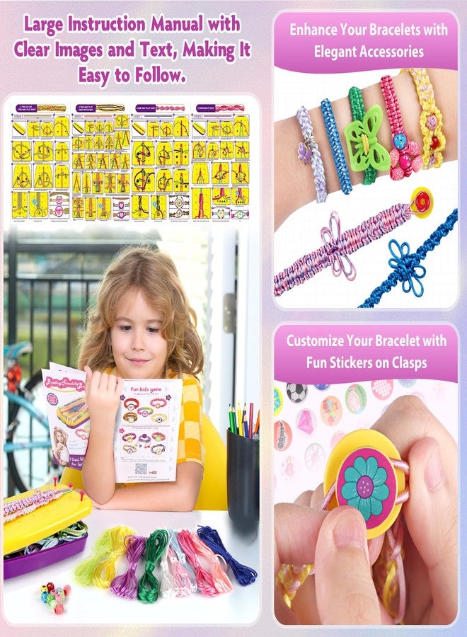 FunMission Friendship Bracelet Kit, Friendship Bracelet Making Kit for Girls, Arts and Crafts for Kids Ages 8-12, Bracelets String Maker DIY Toys Set, Toys for Girls 6 7 8 9 10 11 12+ Years Old - Image 5